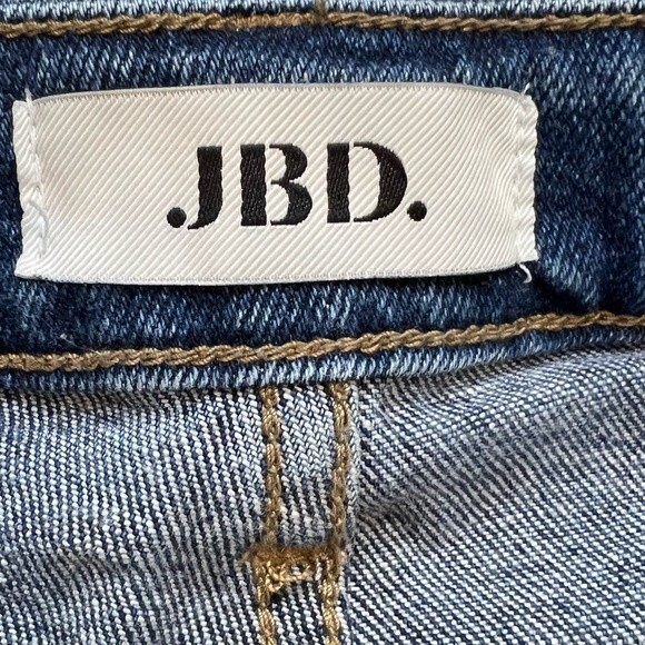 JBD denim Shorts women’s Size Small Blue distressed cutoff jean shorts - Picture 2 of 5